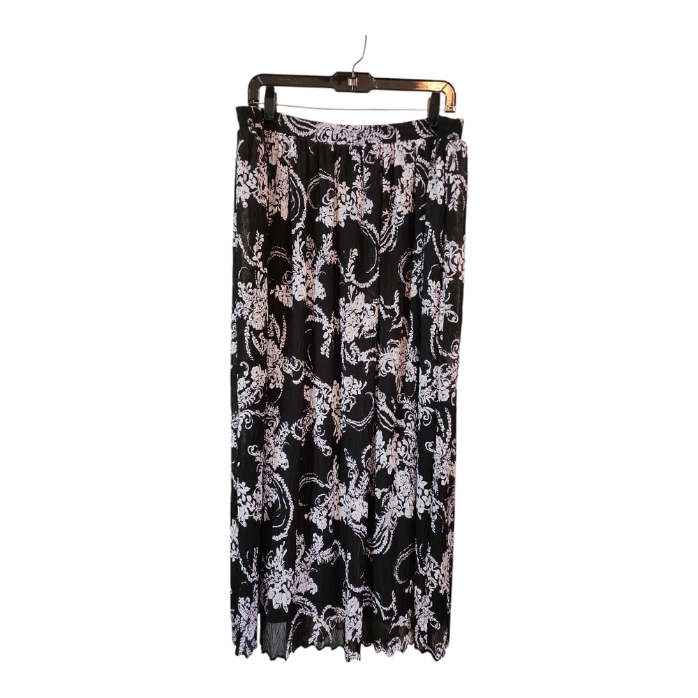 Christopher & Banks Black and White Maxi Skirt